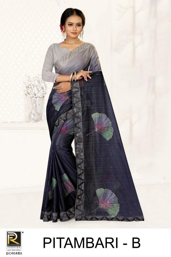 Ronisha Pitambari Casual Wear Lycra Printed Saree Collection